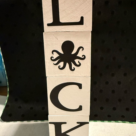 White HOME Decorative Blocks with Design - Picture 6 of 14